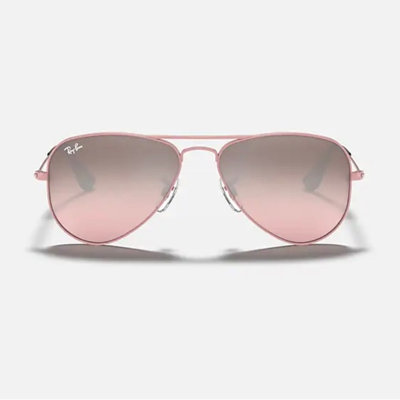 Ray-Ban Junior Sunglasses, Pale Pink Aviators - Picture 13 of 14